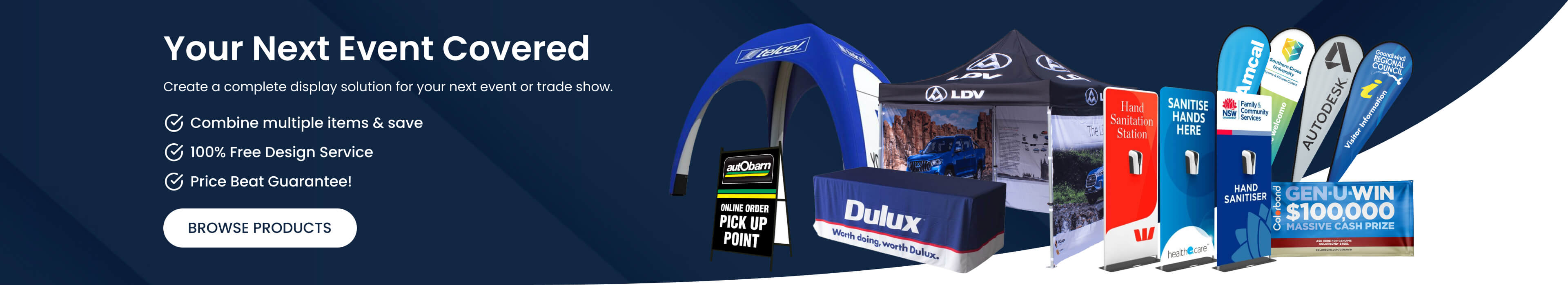 Event signage and display solutions