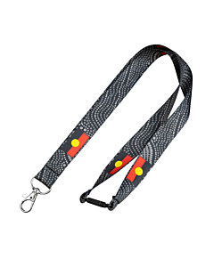 Indigenous Flag Dot Design Lanyards