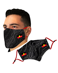 Aboriginal Flag Face Mask