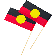 Australian Aboriginal Flag Hand Waver