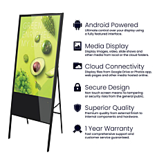 43″ A-Frame Digital Display Screen