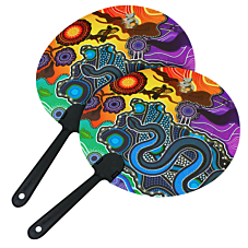 Indigenous Art Hand Fans