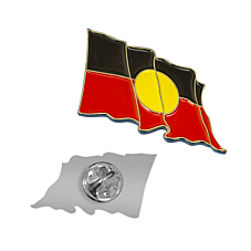 Australia Flag Wave Style Pin