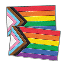 LGBTQ+ Progress Woven Patches