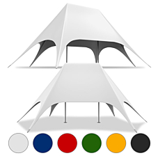 Plain Double Pole Star Tent