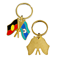 Aboriginal & Torres Strait Islander Flag Keyring