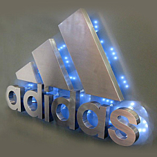 Stainless Steel Backlit 3D LED Signs