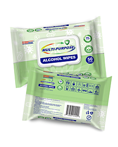 50 Satchel Alcohol Wipes