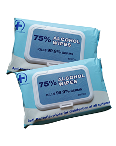 80 Pack Anti-Bacterial Wipes