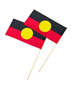 Australian Aboriginal Flag Hand Waver