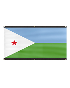 Premium Djibouti Flag