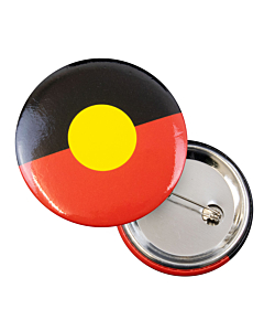 Aboriginal Flag Button Badge