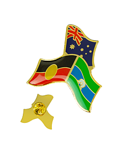 Tri-Flag Lapel Pin