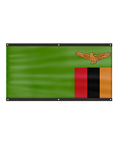 Premium Zambia Flag